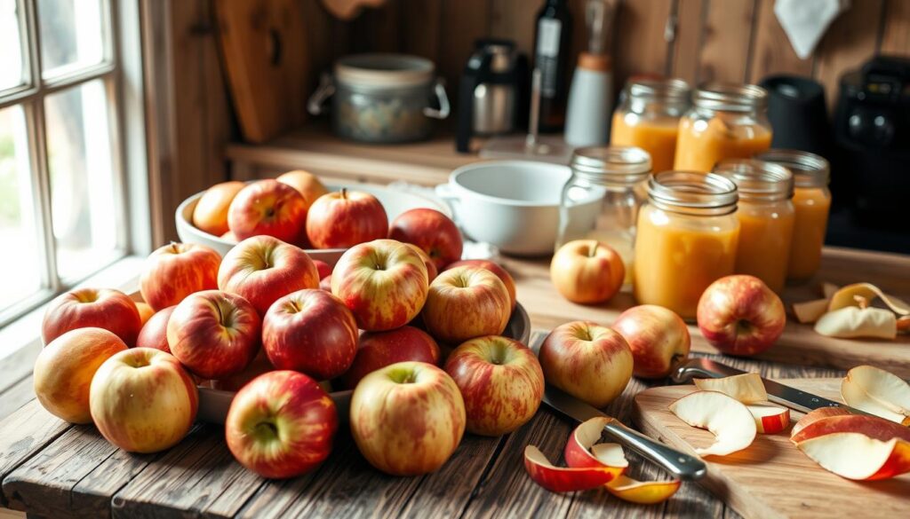 Preparing Apples