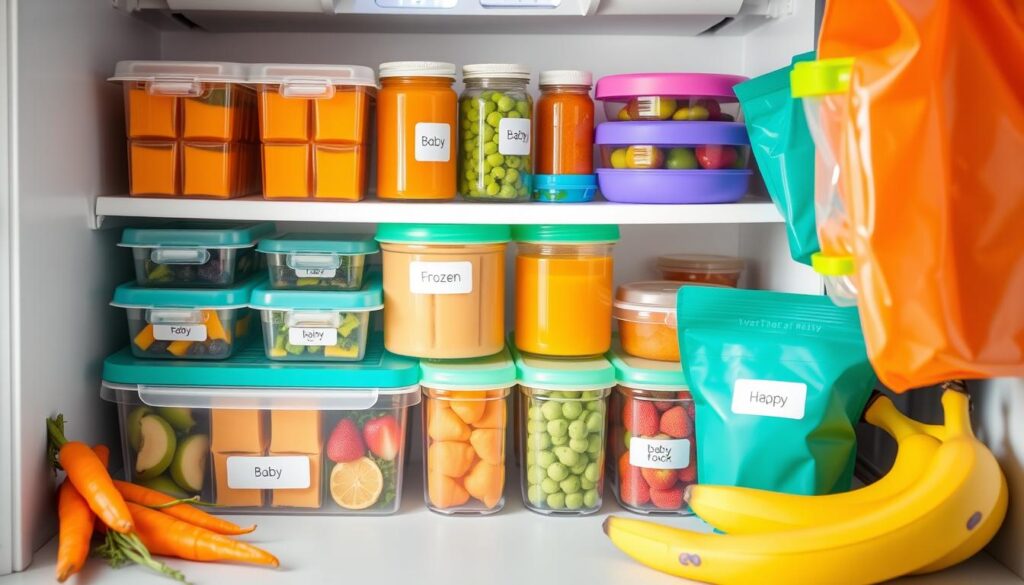 Frozen Baby Food Storage