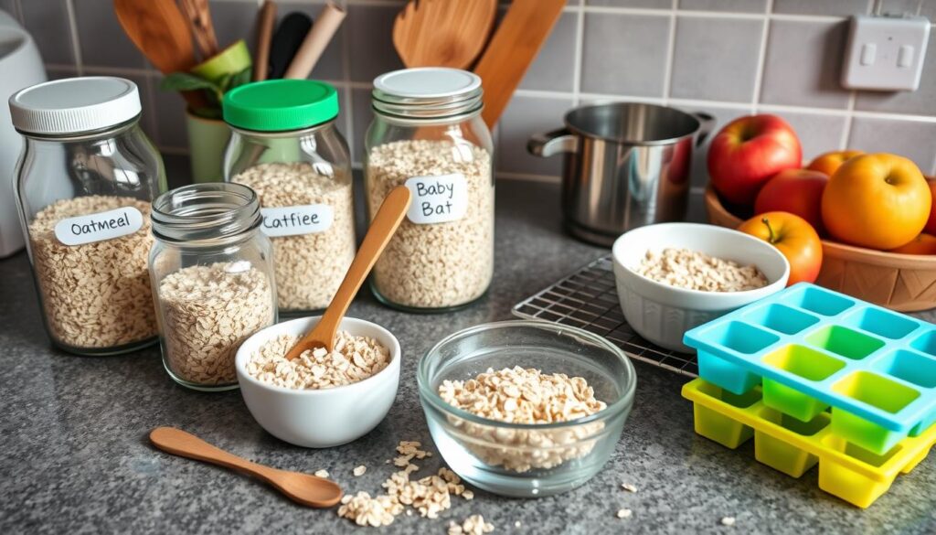 Homemade Baby Oatmeal Storage