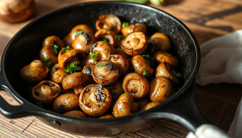 Sautéed Baby Bella Mushrooms