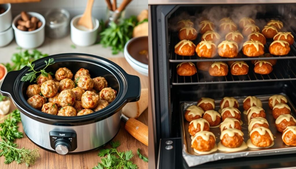 Slow Cooker vs Oven Meatballs