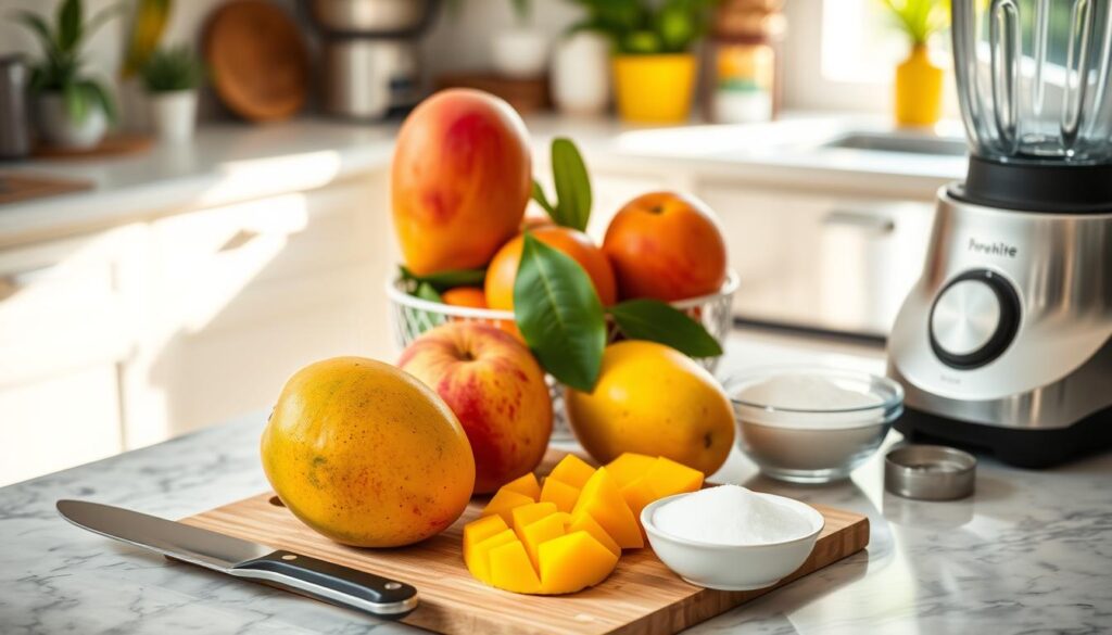 mango puree ingredients and equipment