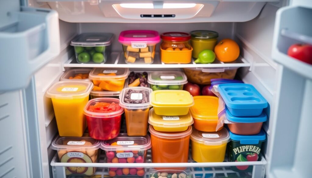 storing frozen baby food